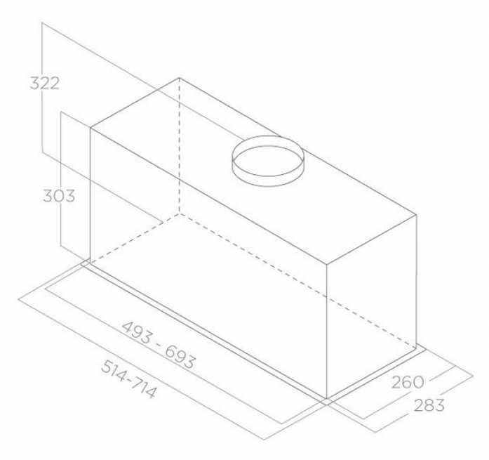 Вытяжка Elica LANE SENSOR BL MAT/A/72 PRF0188480 в магазине «На диване» в Калуге  — Выгодная цена