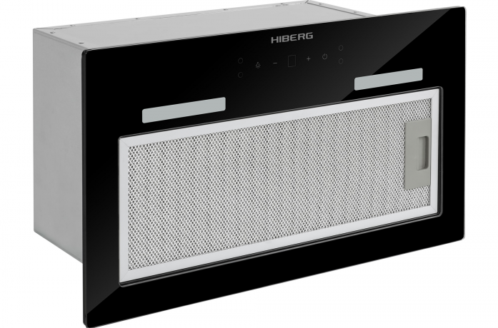Встраиваемая вытяжка Hiberg VBS 6040 X черное стекло