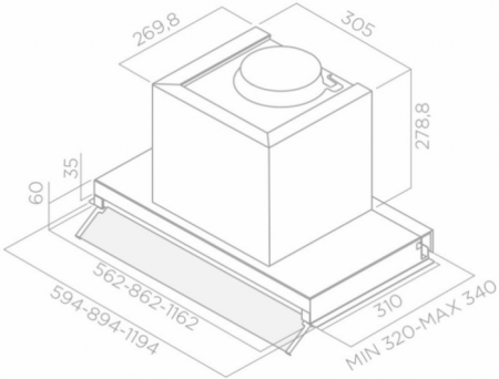 Вытяжка Elica BOXIN ADVANCE IX/A/120 PRF0182703 в магазине «На диване» в Калуге  — Выгодная цена